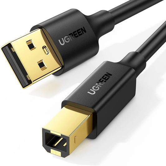 Uniqkart 1m High Speed USB 2.0 Printer Cable for HP Canon Epson USB Type B Male to A Male Cord