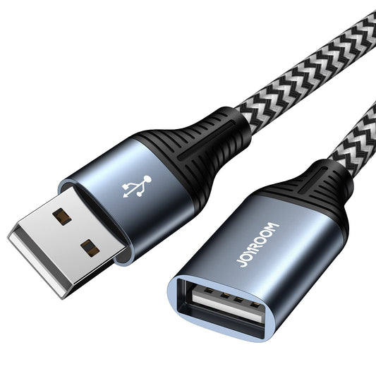 2m USB A Male to Female Nylon Braided Cord 3A Fast Charging USB 2.0 Extension Cable