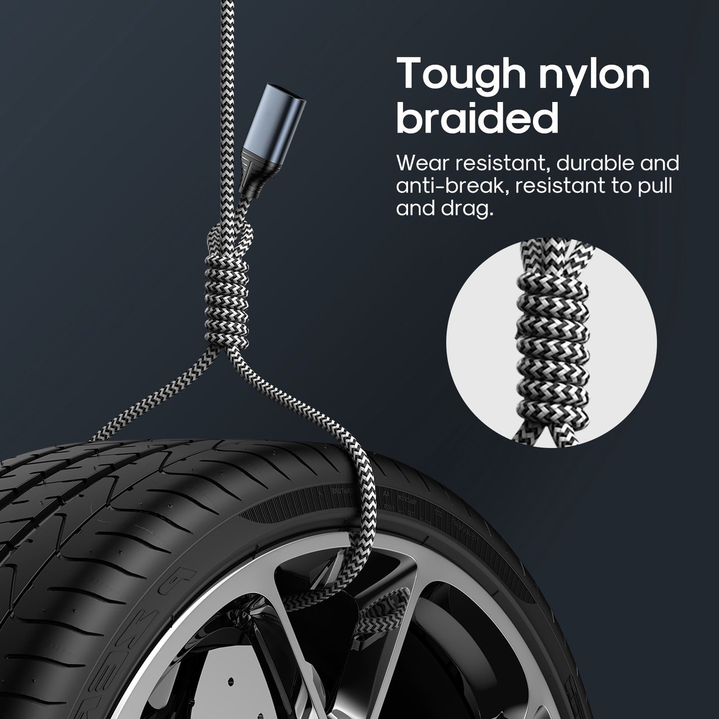 2m USB A Male to Female Nylon Braided Cord 3A Fast Charging USB 2.0 Extension Cable