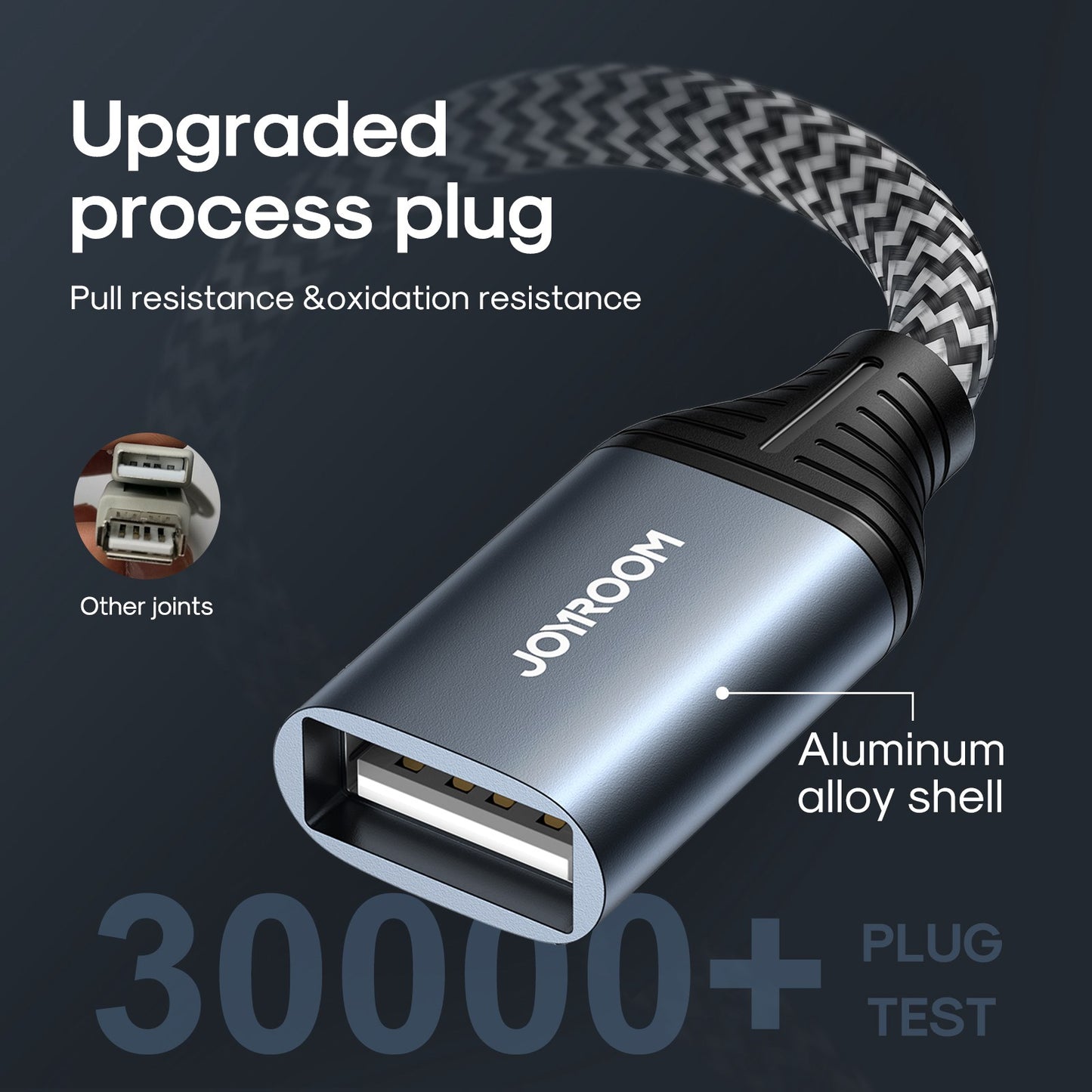 2m USB A Male to Female Nylon Braided Cord 3A Fast Charging USB 2.0 Extension Cable