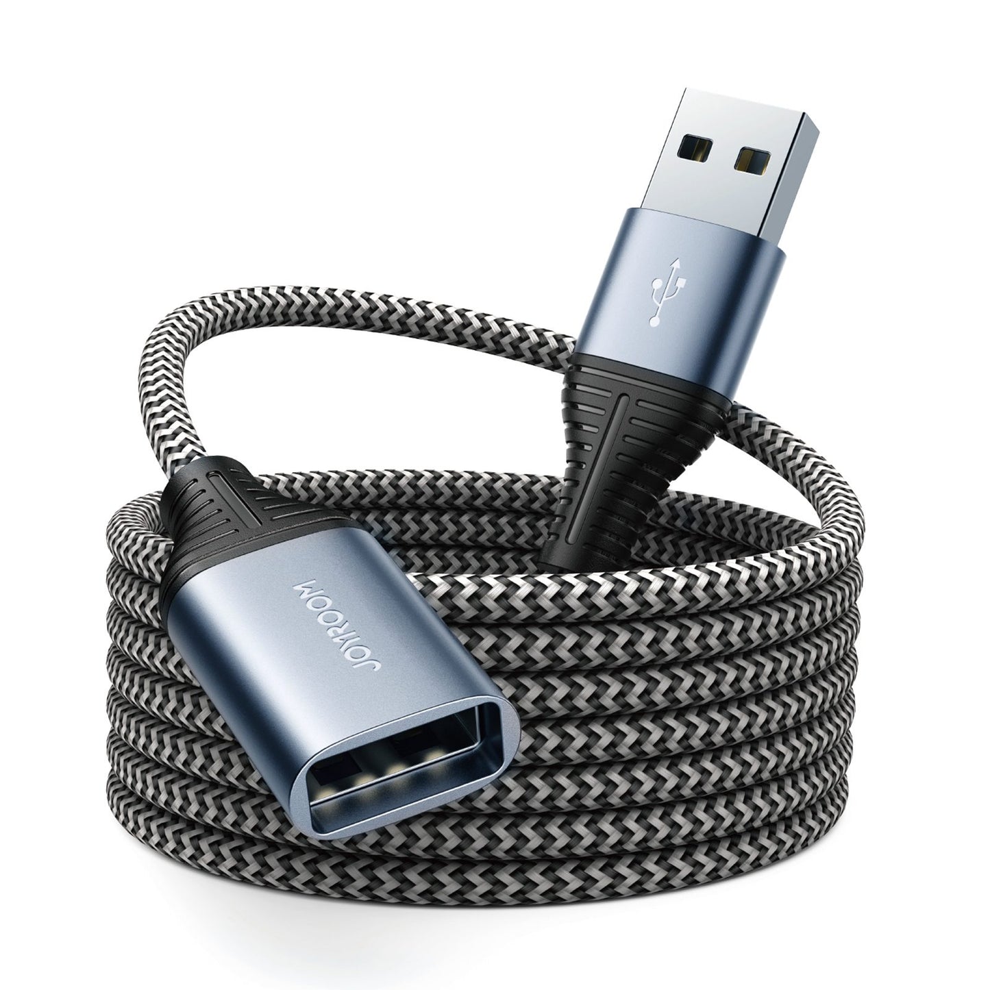 2m USB A Male to Female Nylon Braided Cord 3A Fast Charging USB 2.0 Extension Cable
