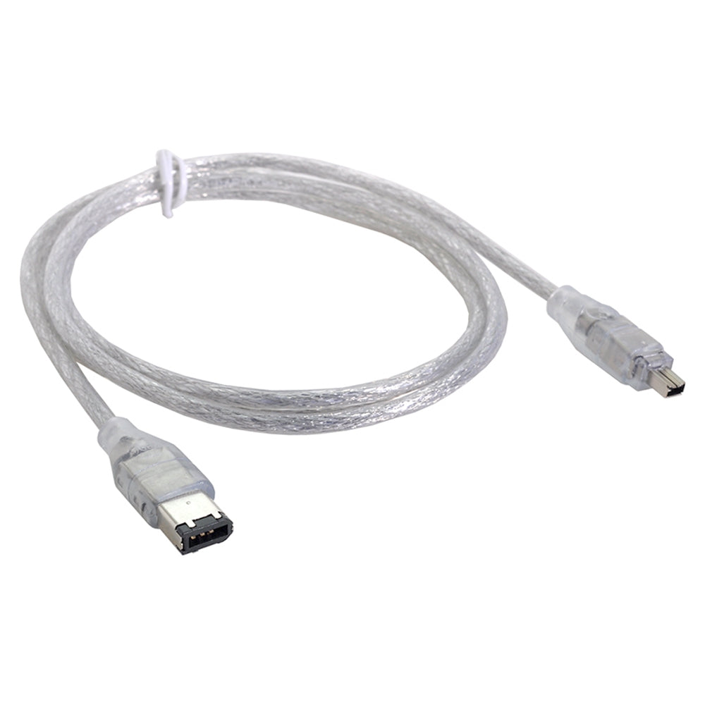 CA-047 1.2m 1394 6-Pin to Firewire 400 IEEE 1394 4-Pin Male iLink Adapter Cable Converter Cord for Camera Camcorder