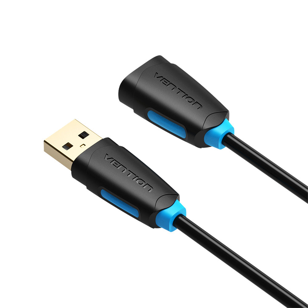 VENTION CBCBD 0.5m USB 2.0 Extension Cable Data Cable for Xbox One PC Smart TV, Black