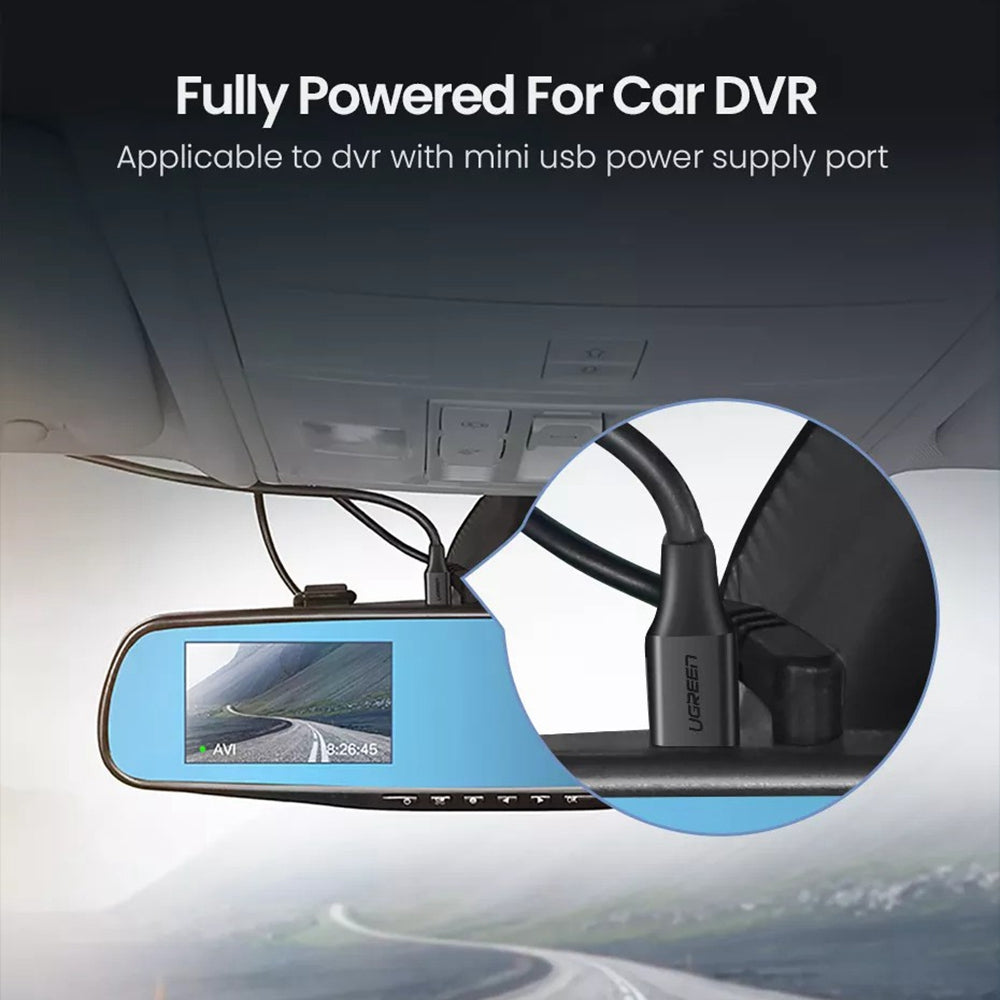 Uniqkart 30472 2m USB-A to 5Pin Mini-USB 480Mbps Data Cord Charging Cable for Car DVR / Digital Cameras / MP4 Player