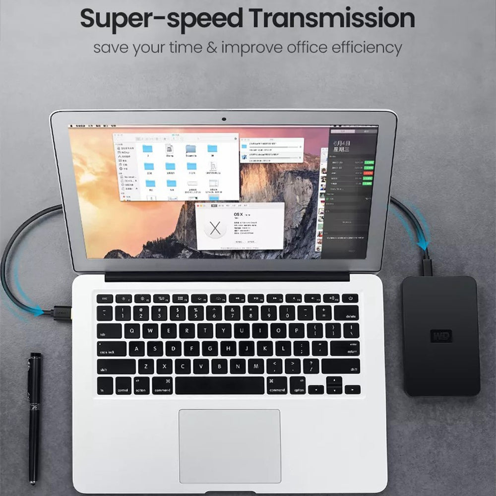 Uniqkart 10386 3m USB-A to 5Pin Mini-USB Fast Data Transmission Cord Charging Cable for Car DVR / Digital Camera / Hard Drive