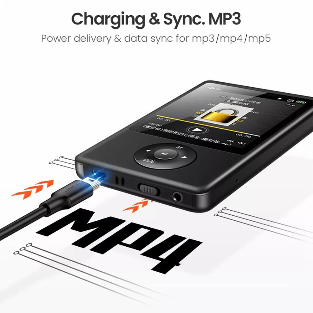 Uniqkart 10386 3m USB-A to 5Pin Mini-USB Fast Data Transmission Cord Charging Cable for Car DVR / Digital Camera / Hard Drive