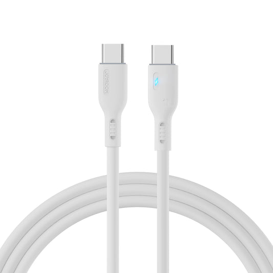 Joyroom S-CC100A13 1.2m 100W High Power Fast Charging Cord Type-C to Type-C Data Cable - White