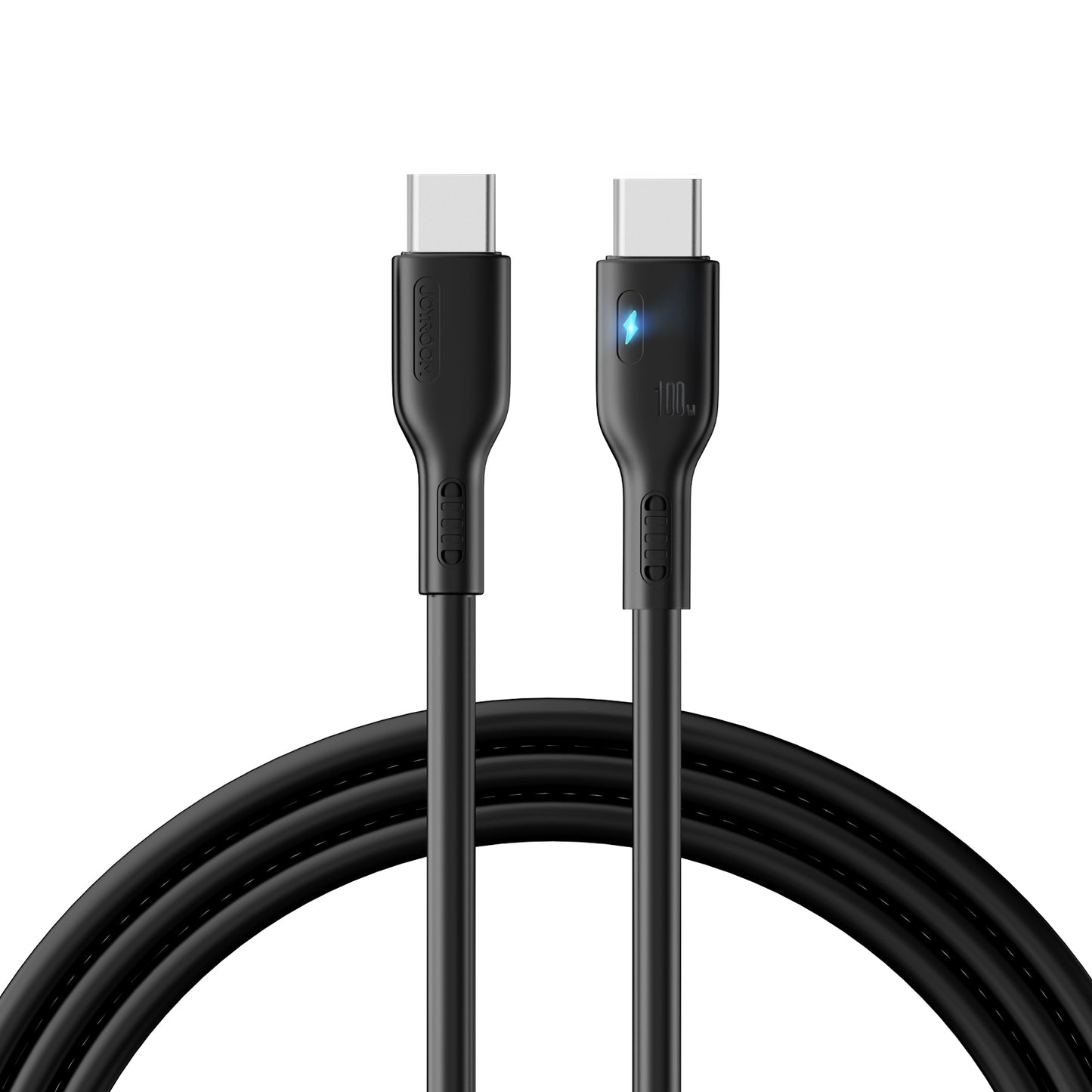 Joyroom S-CC100A13 1.2m 100W High Power Fast Charging Cord Type-C to Type-C Data Cable - Black