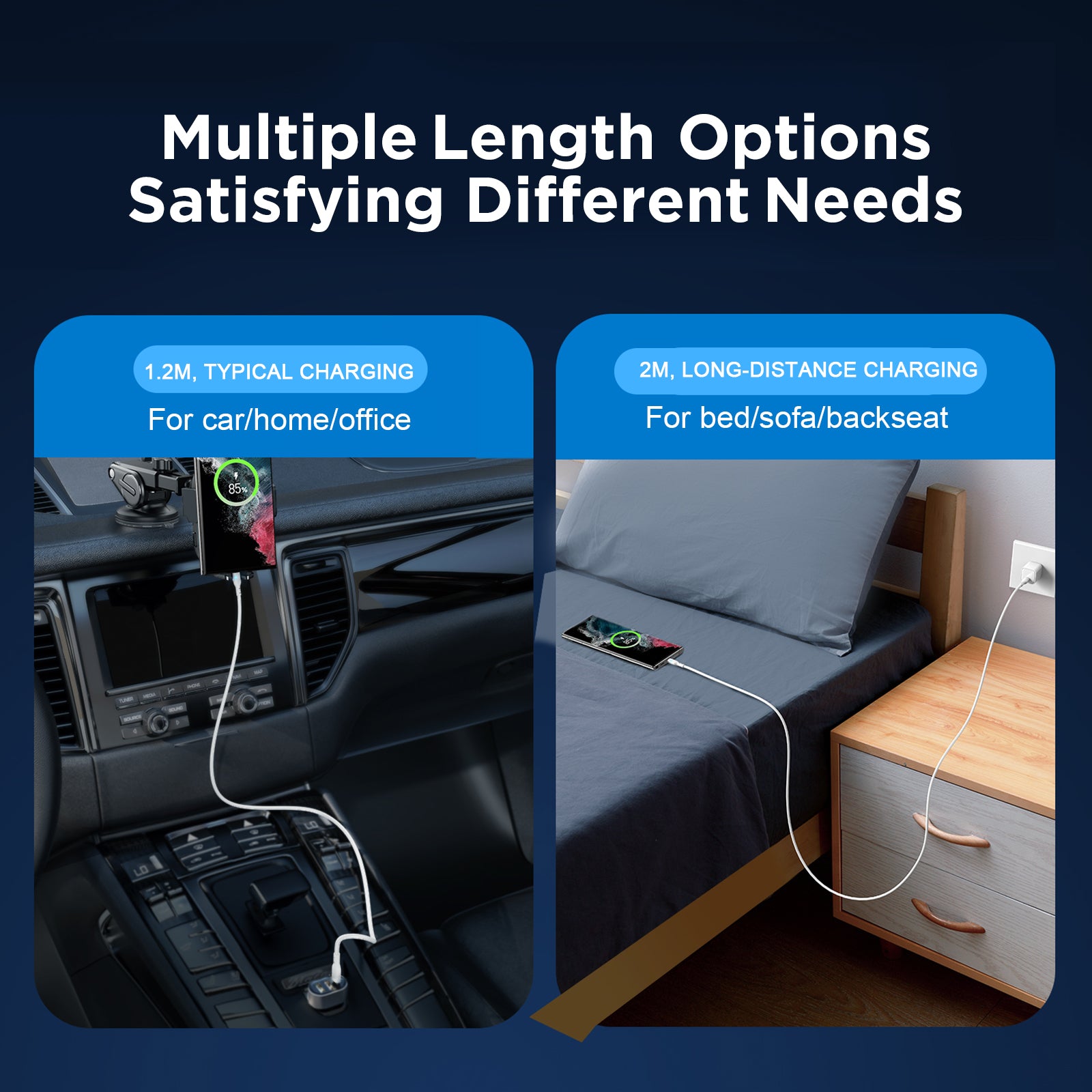 Joyroom S-UC027A13 1.2m USB-A to Type-C 3A Fast Charging 480Mbps Data Cable - Black