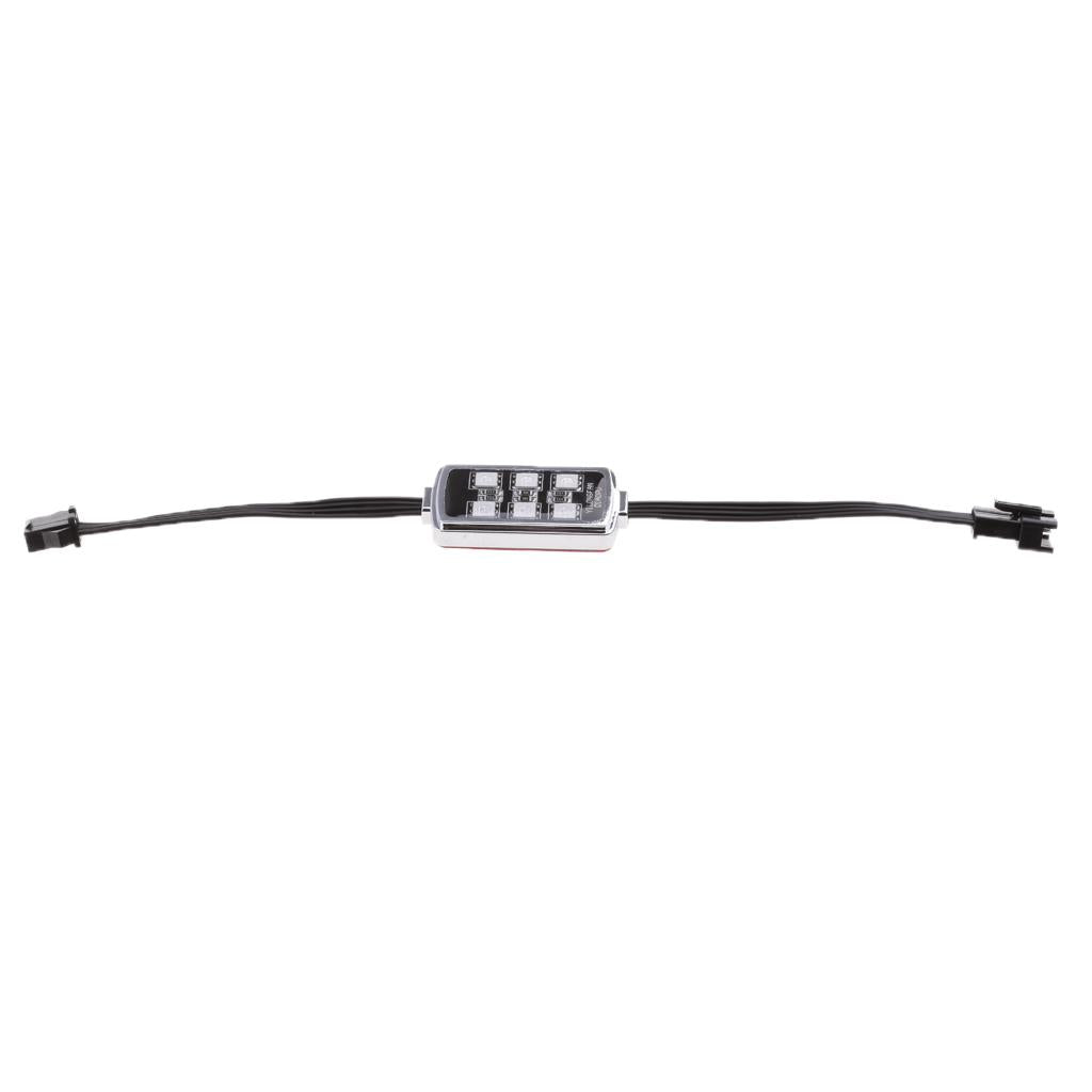 10x Car Floor Atmosphere Bluetooth RGB App Control Strip Light Interior