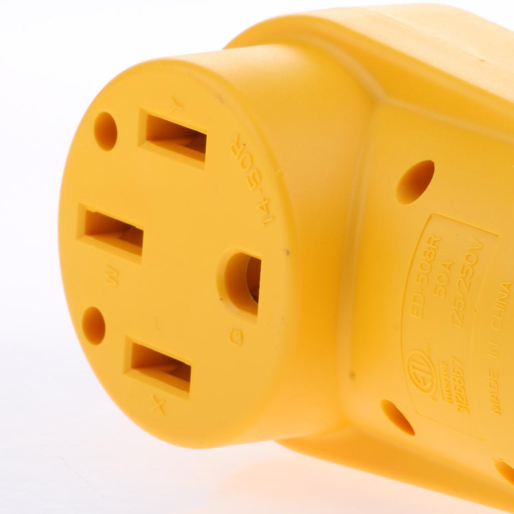 125V/50A RV Camper Motorhome Female Replacement Plug Power Grip Handle