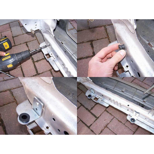 Bolt On Radiator Bracket Kit For K Swap K Series ALL K20-K24 Engine Silver