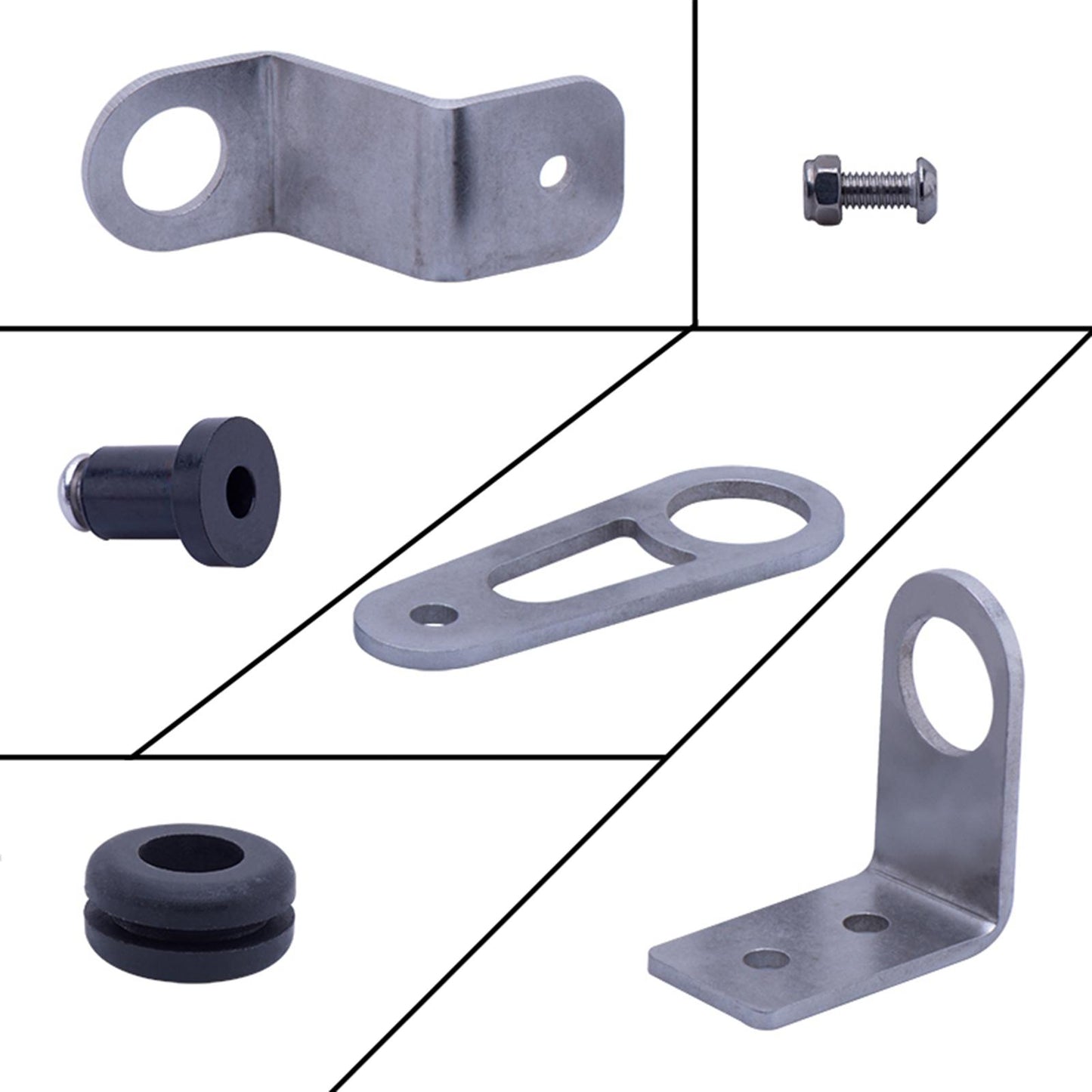 Bolt On Radiator Bracket Kit For K Swap K Series ALL K20-K24 Engine Silver
