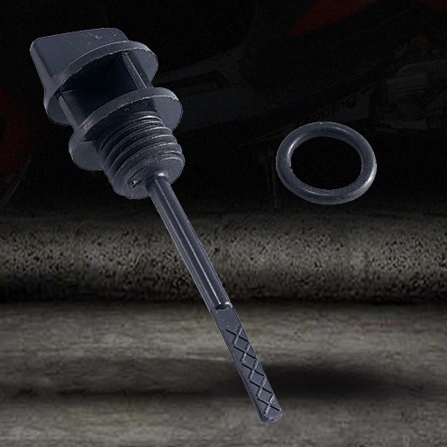 ABS Scooter Moped Engine Oil Tank Level Gauge Dipstick Replace 2.55inch
