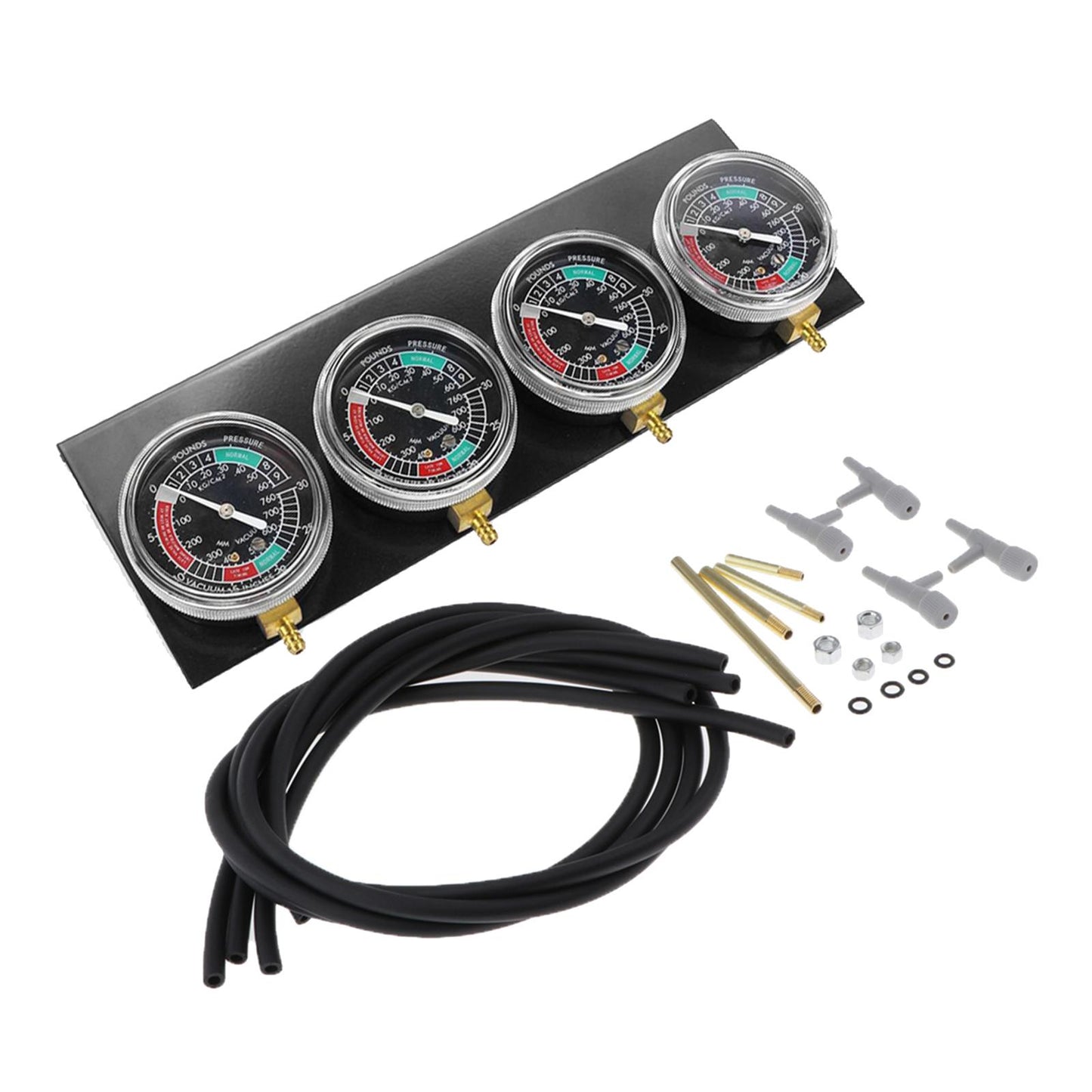 Motorbike Carburetor Fuel Vacuum Gauge Balancer Synchronizer Tool Kit Black
