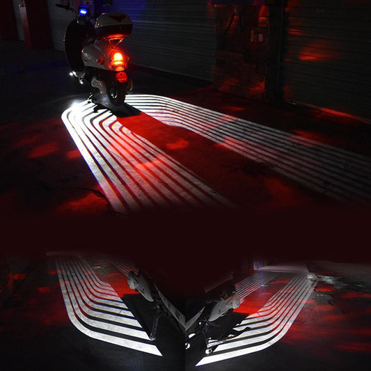 Car Motorcycle Angel Wing LED Lamp Lights Set Off Road Refit White