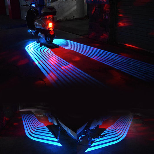 Car Motorcycle Angel Wing LED Lamp Lights Set Off Road Refit Ice blue