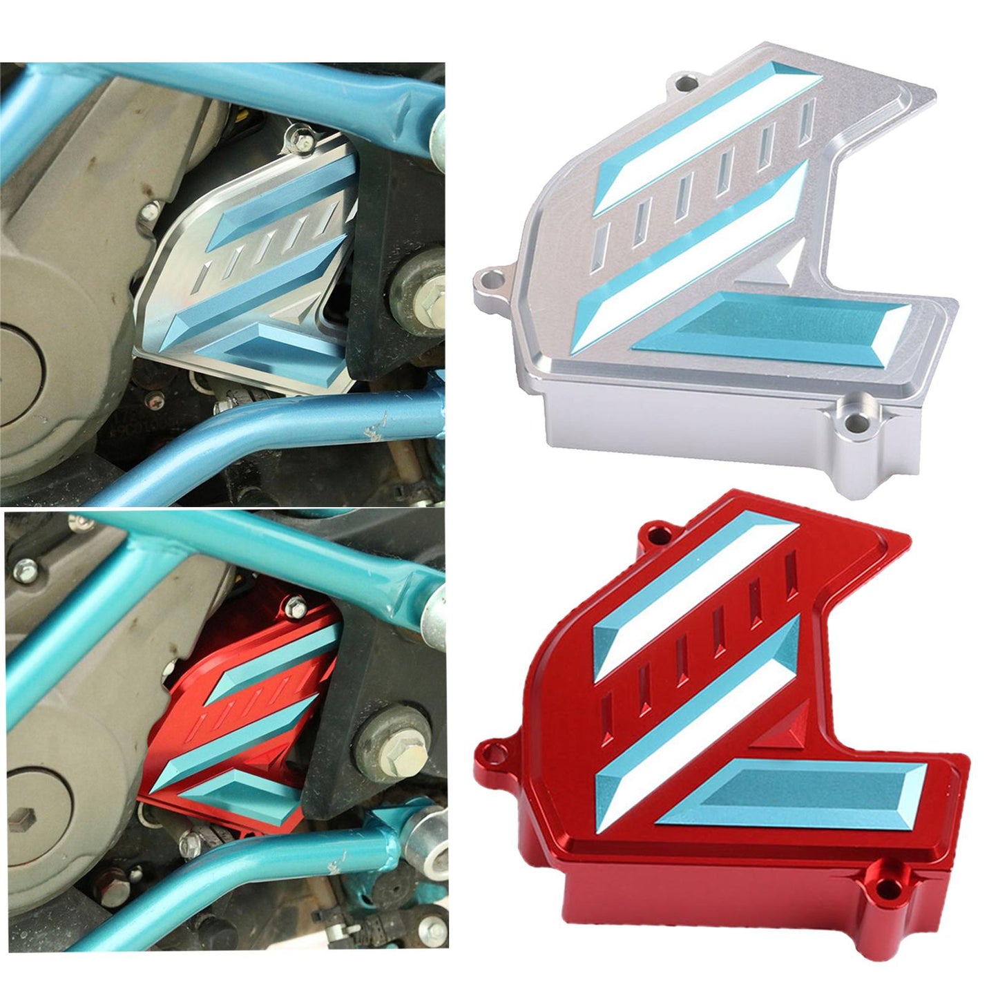 Front Sprocket Chain Cover Guard for CFMOTO 250SR 250NK Accessories Silver