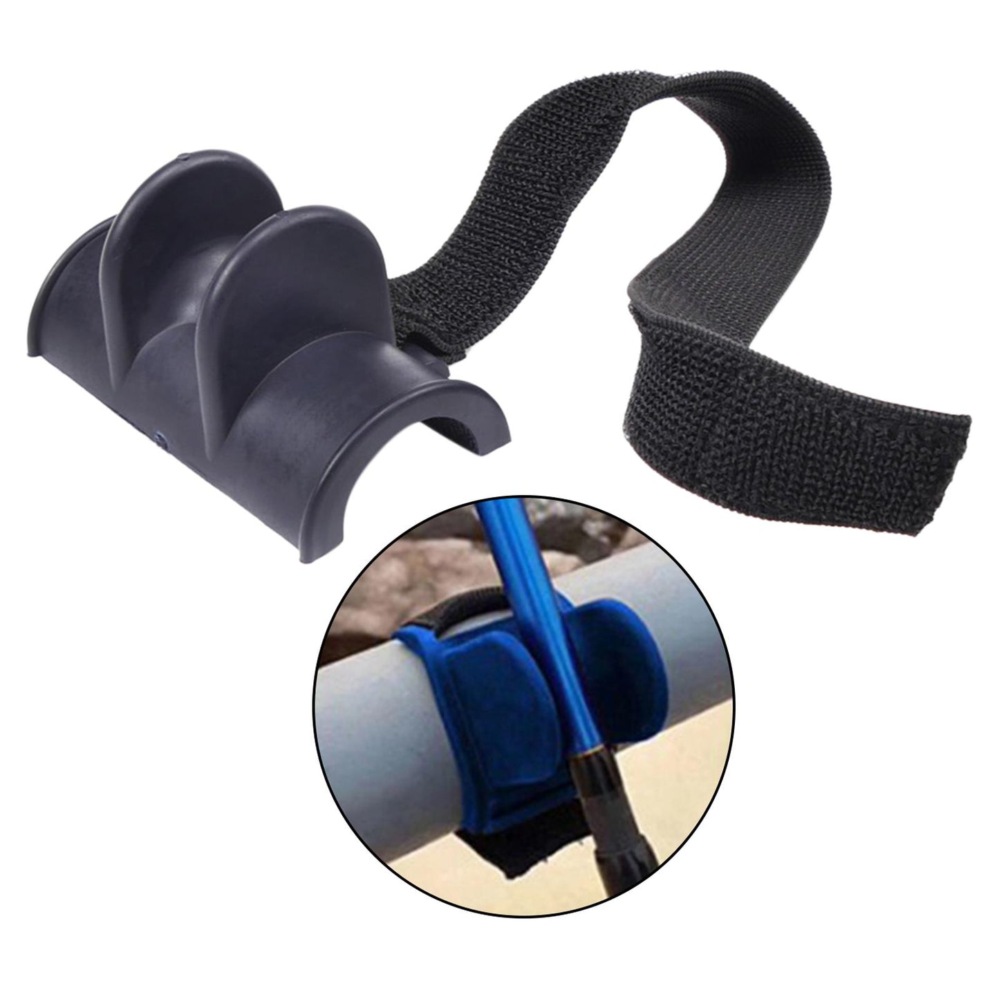Upgraded Fishing Rod Holder Rack Stand For Boat Marine Durable  B black