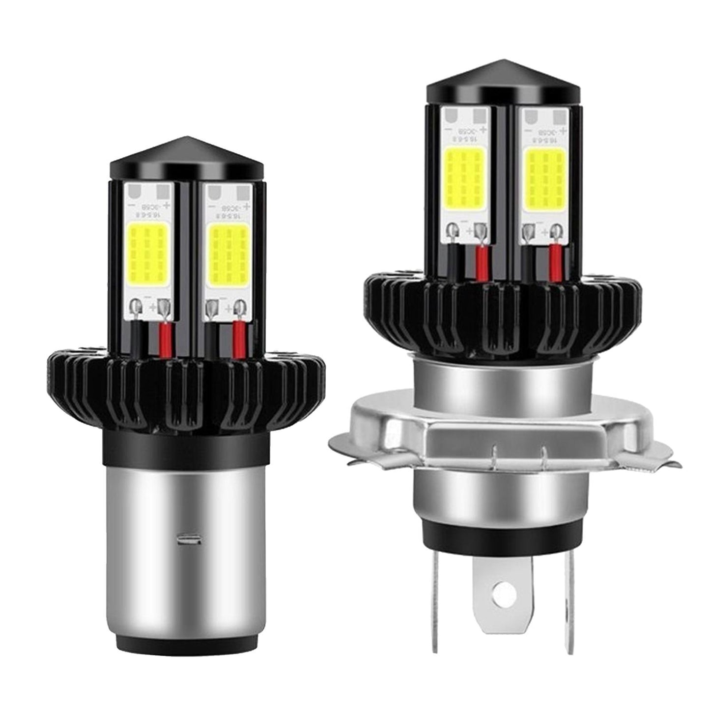 Motorbike Motorcycle Headlight Bulbs LED Hi Lo beam 6000K White H4