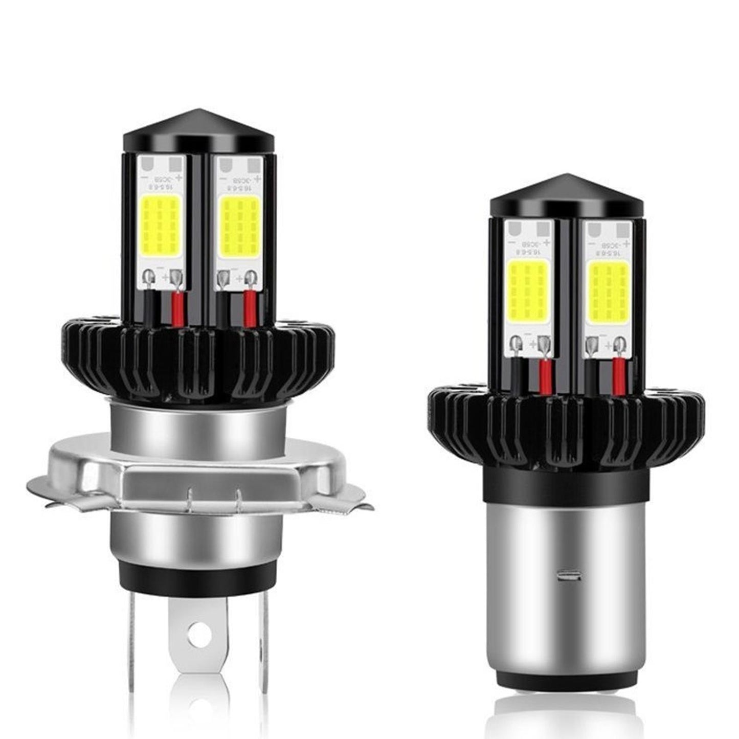 Motorbike Motorcycle Headlight Bulbs LED Hi Lo beam 6000K White H4