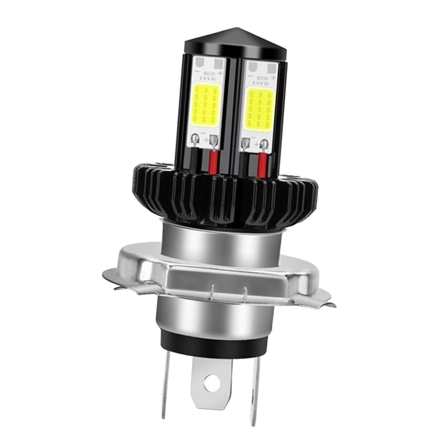 Motorbike Motorcycle Headlight Bulbs LED Hi Lo beam 6000K White H4