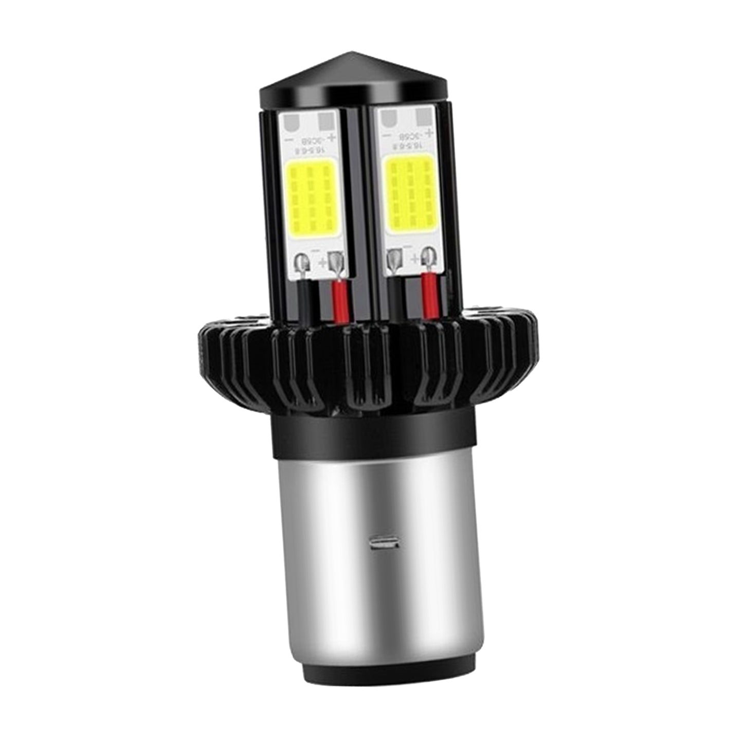 Motorbike Motorcycle Headlight Bulbs LED Hi Lo beam 6000K White BA20D