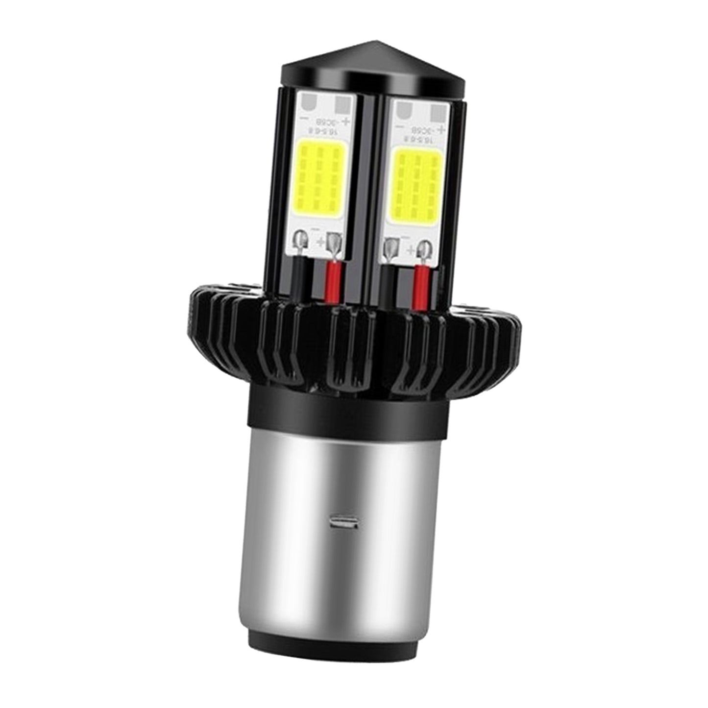 Motorbike Motorcycle Headlight Bulbs LED Hi Lo beam 6000K White BA20D