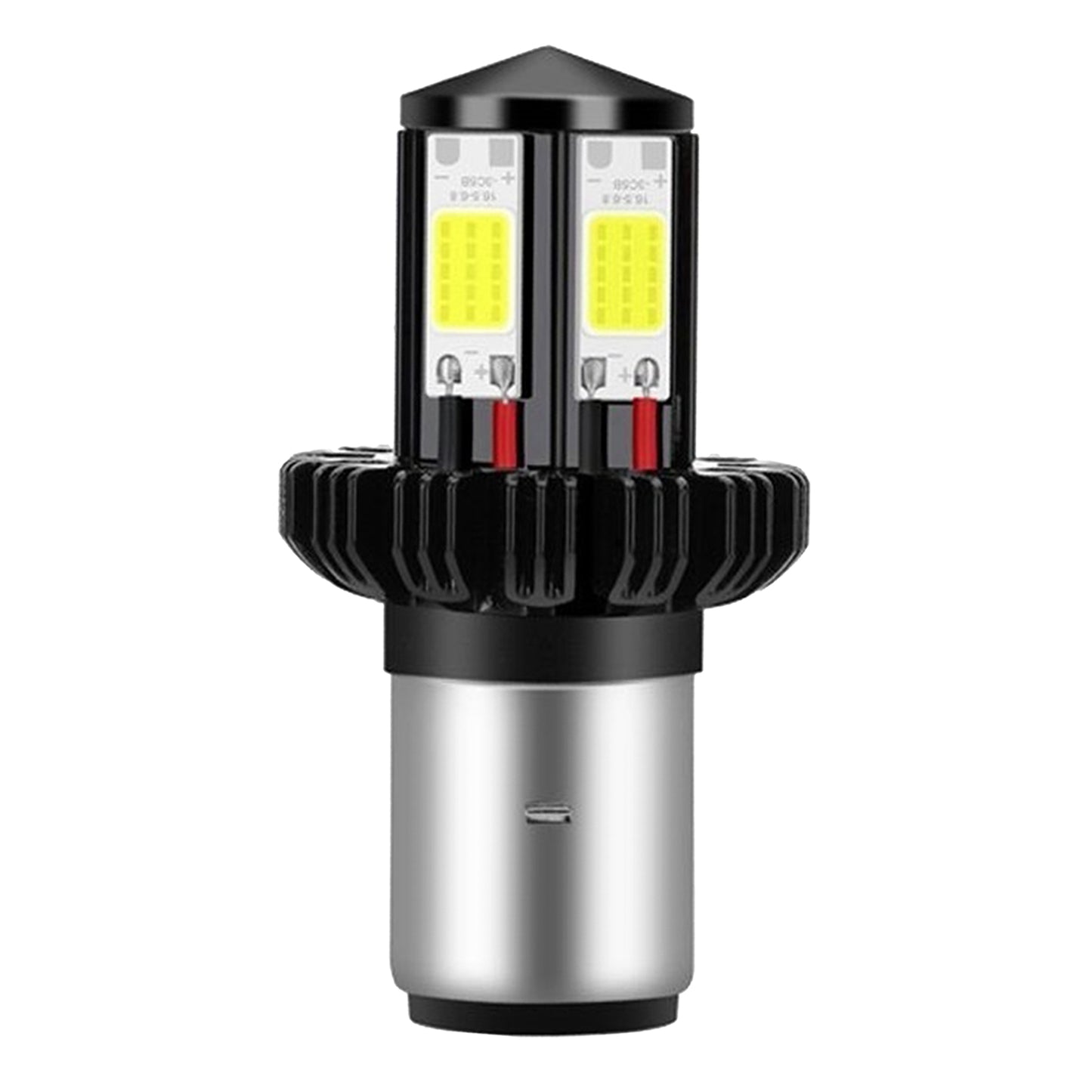 Motorbike Motorcycle Headlight Bulbs LED Hi Lo beam 6000K White BA20D