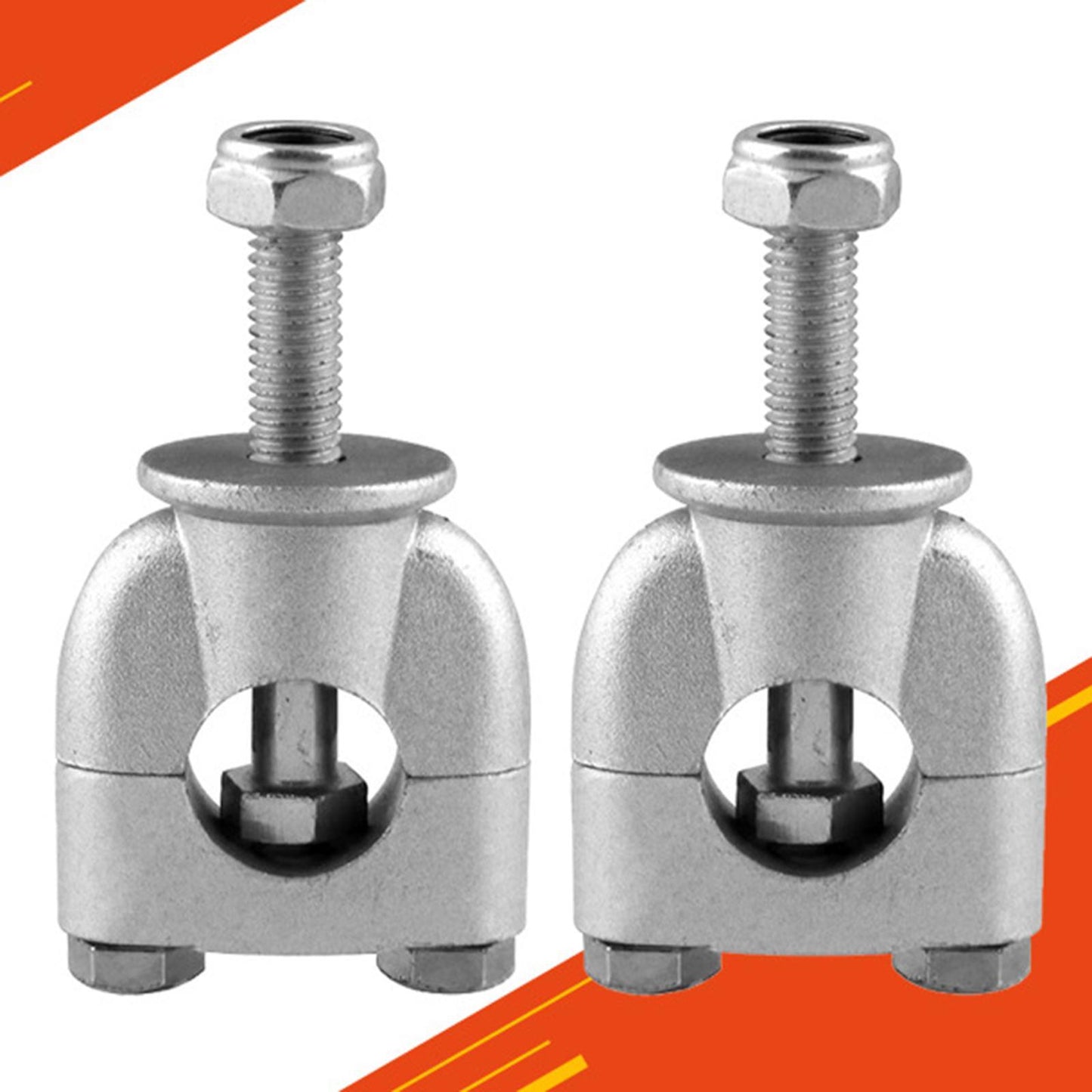 2pcs Universal Motorcycle Handlebar Risers Mount Clamps 22mm for Motorcycle