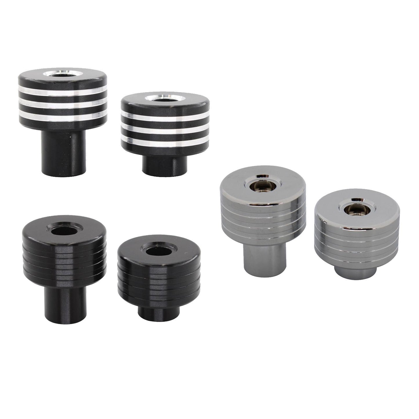 Motorcycle Handlebar Ends Plug Caps for Honda CMX300 2017-2019 Black Silver