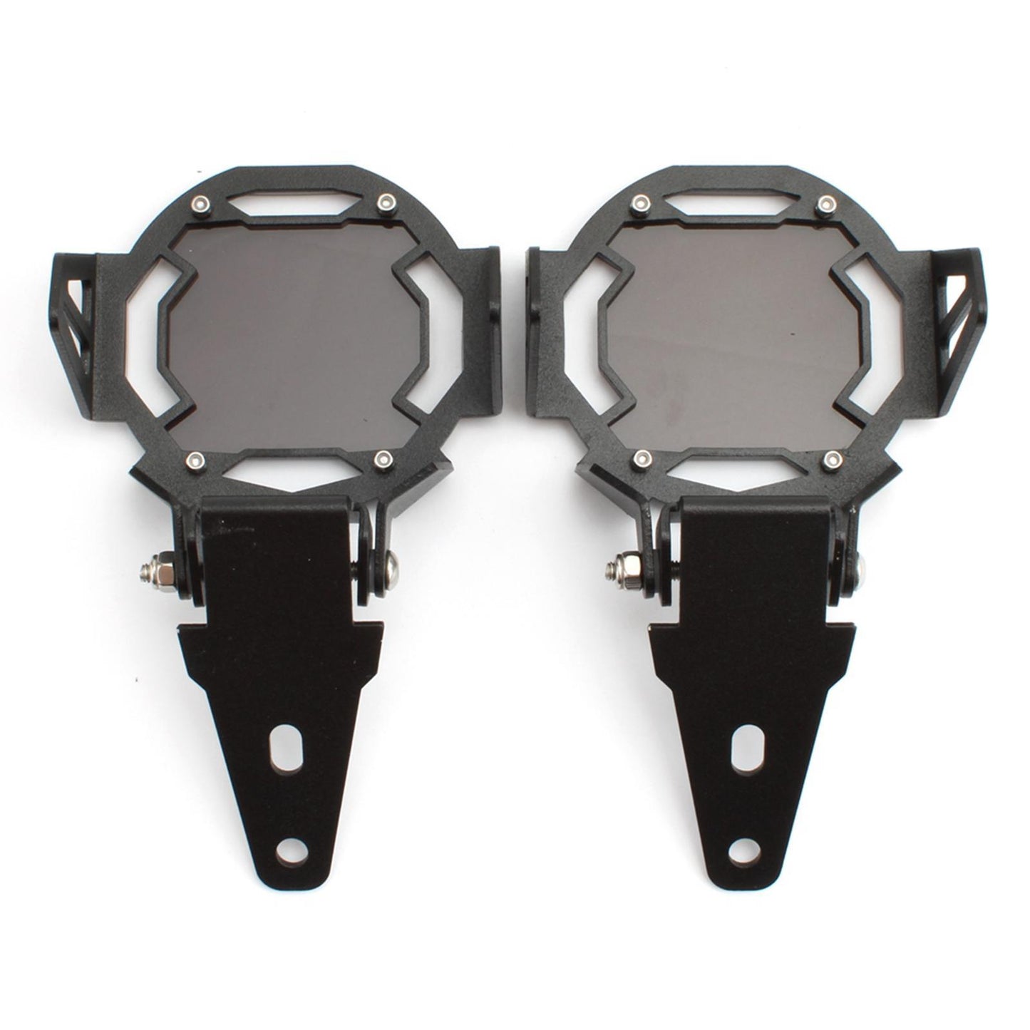 2Pcs Motorcycle LED Fog Light Guards Grill Replaces for BMW R1200GS Black