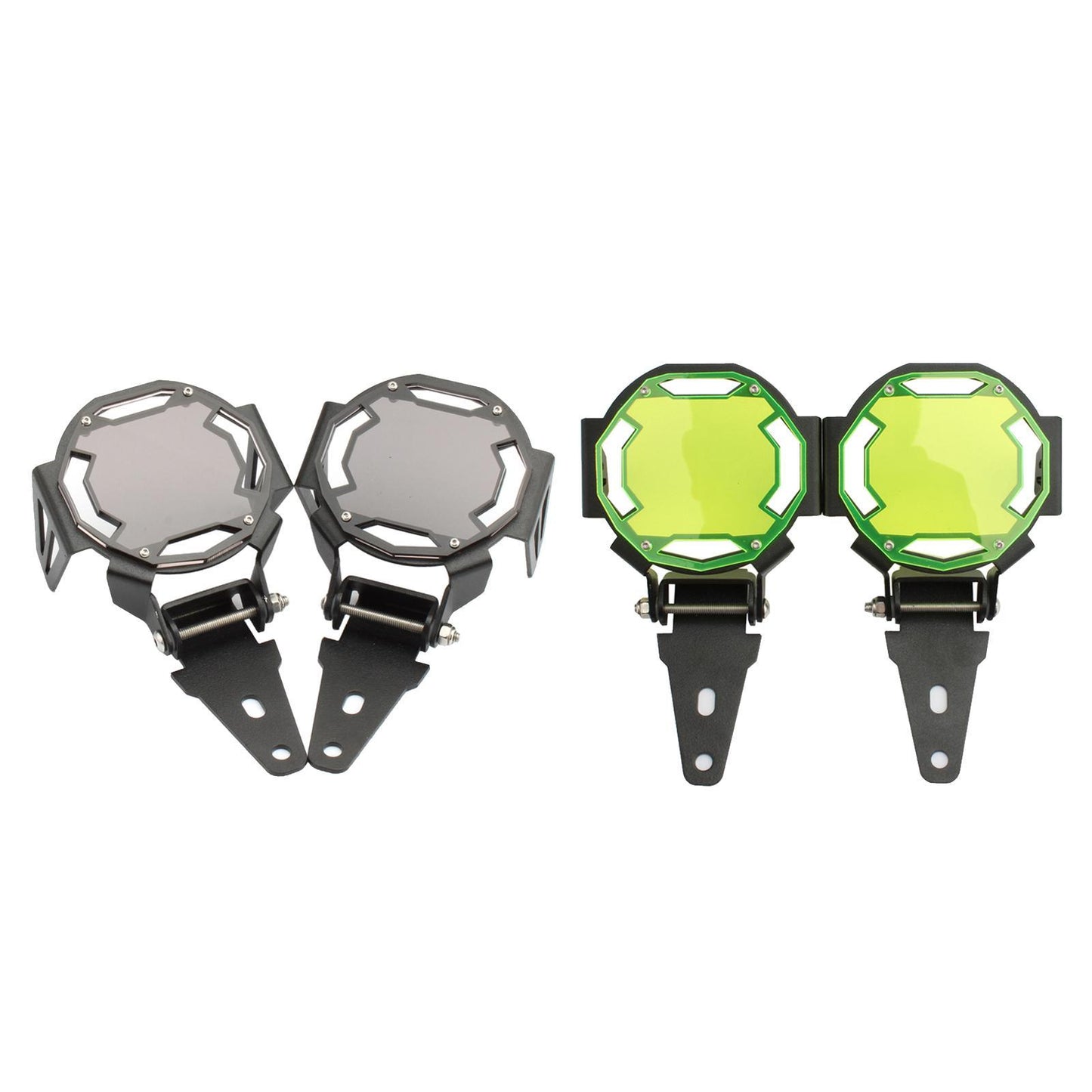 2Pcs Motorcycle LED Fog Light Guards Grill Replaces for BMW R1200GS Black