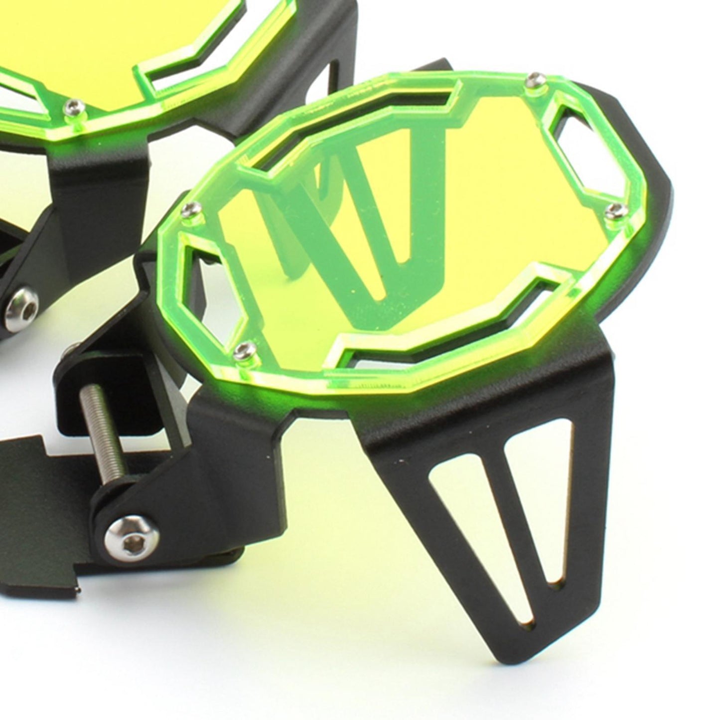 2Pcs Motorcycle LED Fog Light Guards Grill Replaces for BMW R1200GS Green