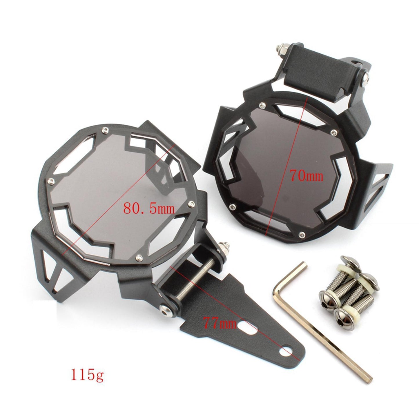 2Pcs Motorcycle LED Fog Light Guards Grill Replaces for BMW R1200GS Green