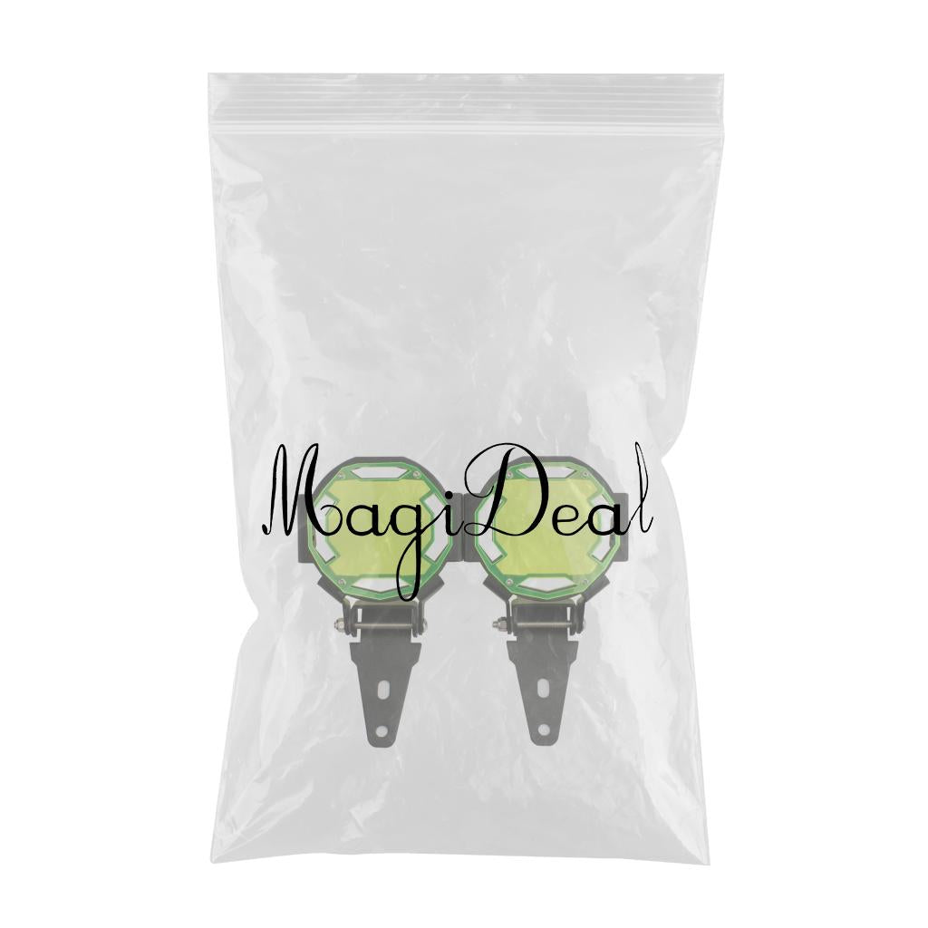 2Pcs Motorcycle LED Fog Light Guards Grill Replaces for BMW R1200GS Green