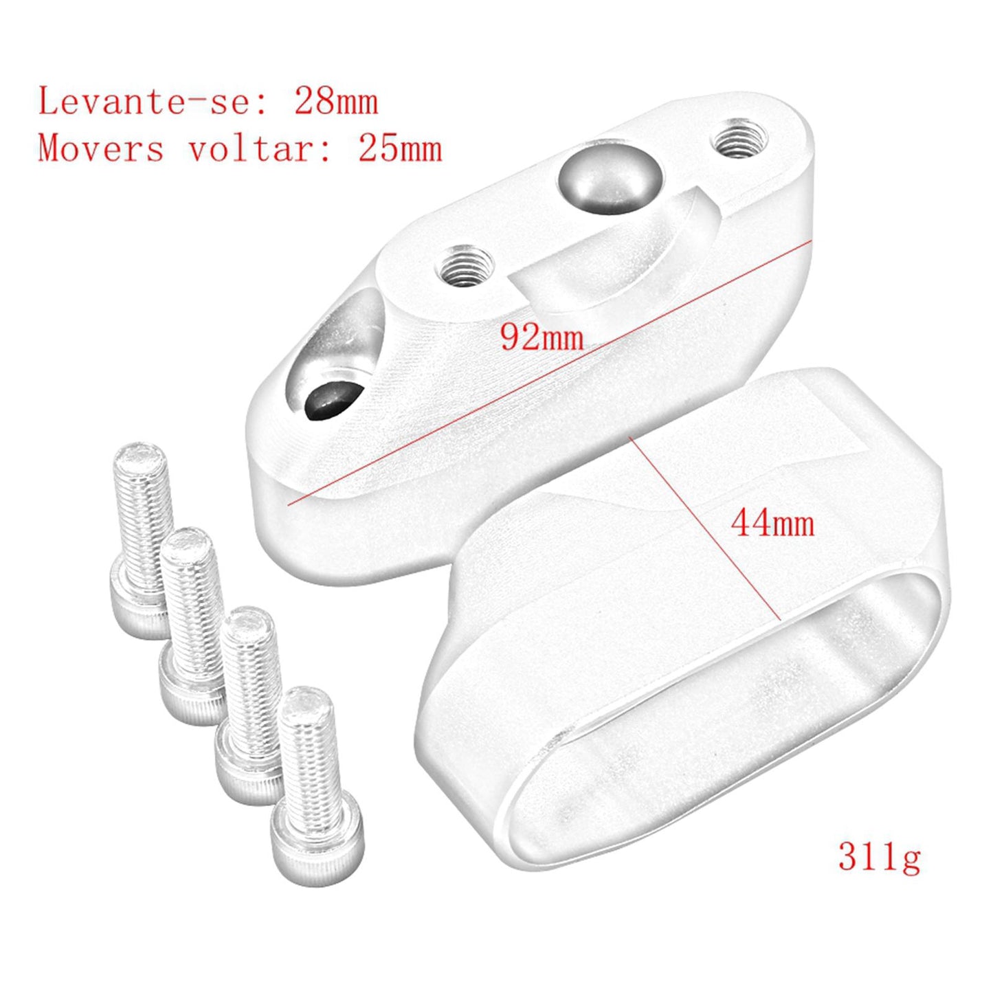 Motorcycle Aluminum Handlebar Riser Clamp for BMW r1200rs 2015 2016 Replaces