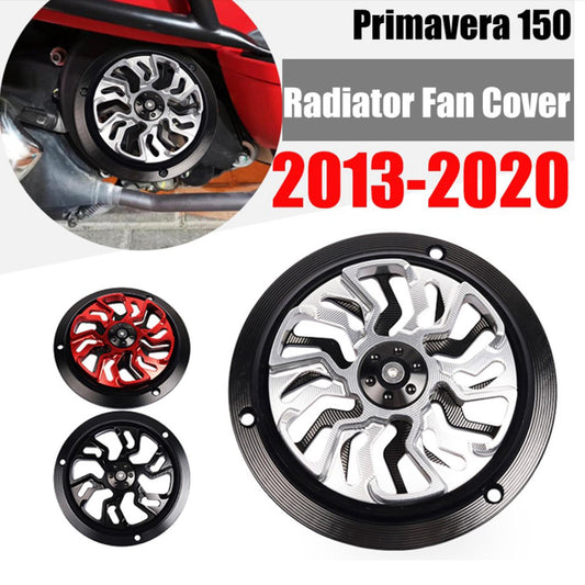Motorcycle Engine Protector Cover Fan For Vespa Primavera 150 13-20 Red