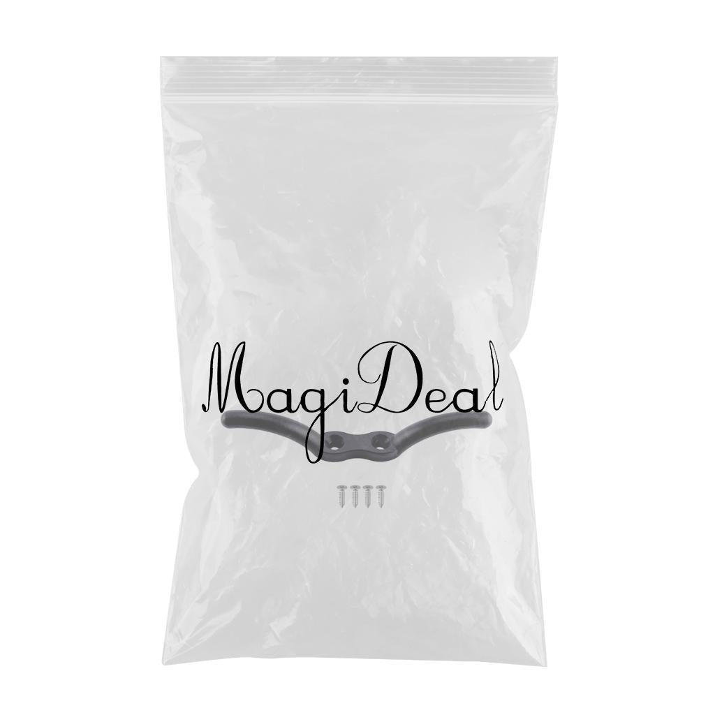 Marine Grade Nylon Flagpole Rope Cleat w/ Hardware Mount Screw 113mm