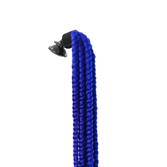 Helmet Hair Helmet Pigtail Gradient Ramp for Motorcycle Deep Blue