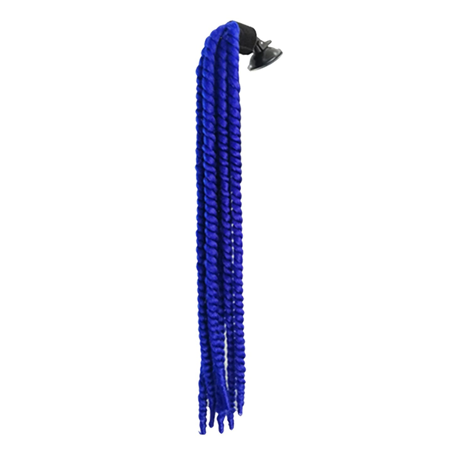 Helmet Hair Helmet Pigtail Gradient Ramp for Motorcycle Deep Blue