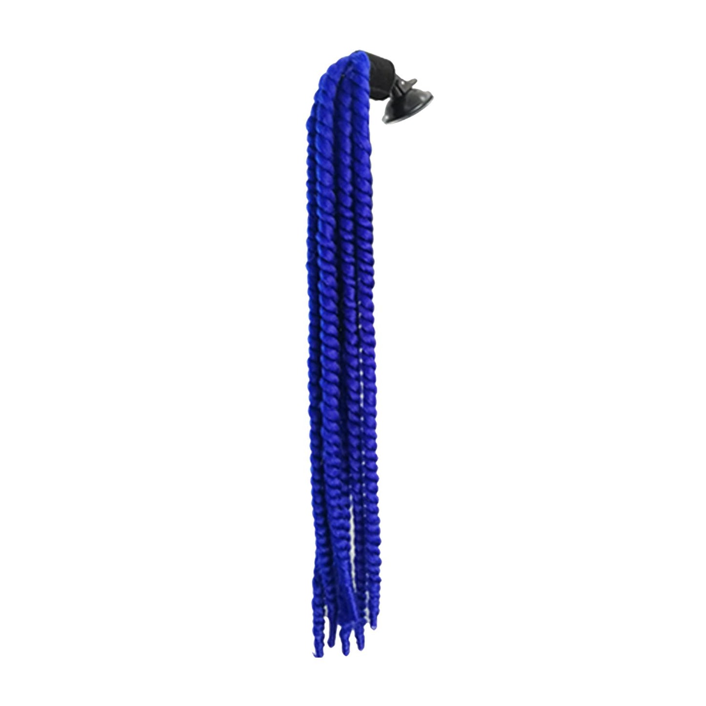 Helmet Hair Helmet Pigtail Gradient Ramp for Motorcycle Deep Blue