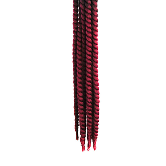 Helmet Hair Helmet Pigtail Gradient Ramp for Motorcycle Black Wine Red