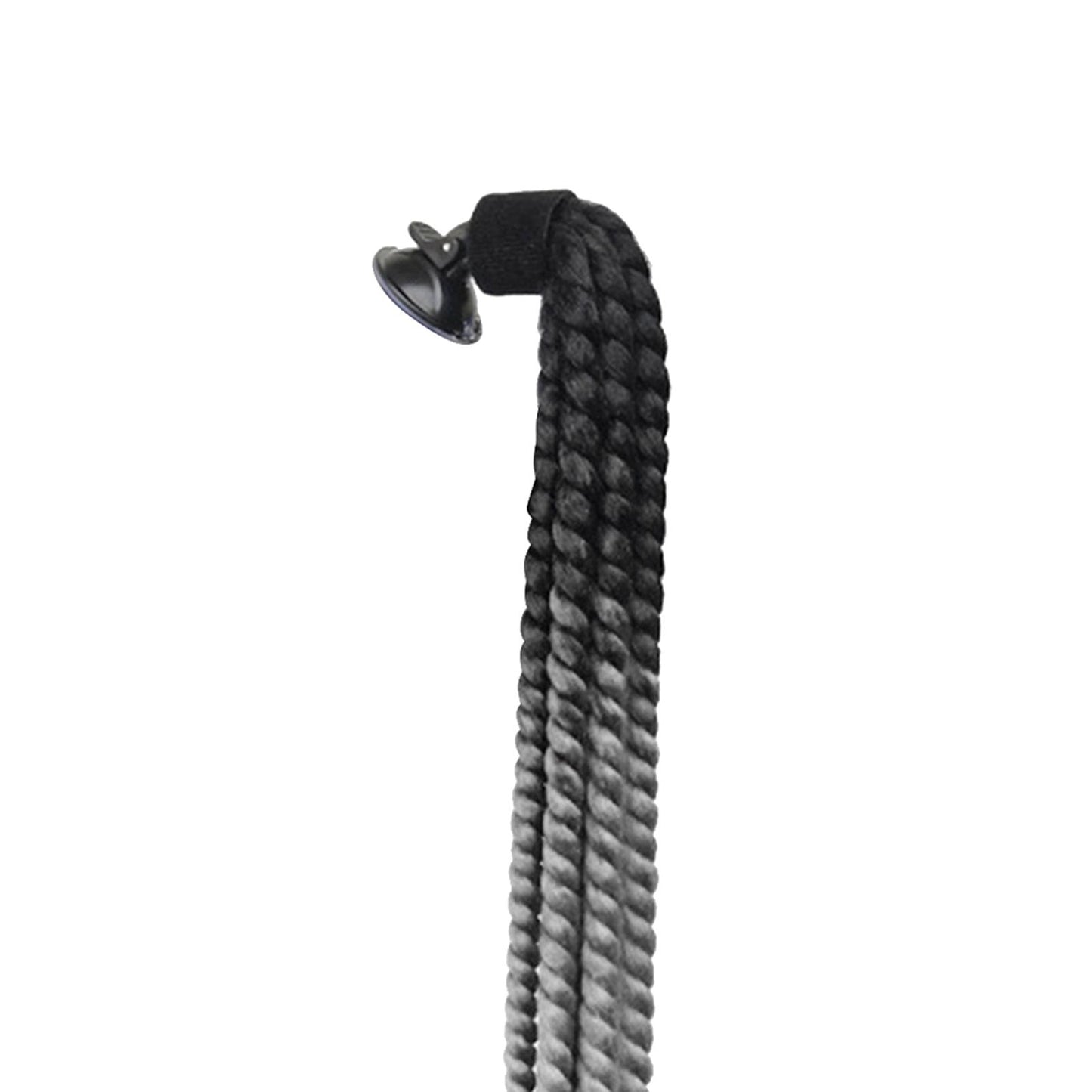 Helmet Hair Helmet Pigtail Gradient Ramp for Motorcycle Black Light Gray