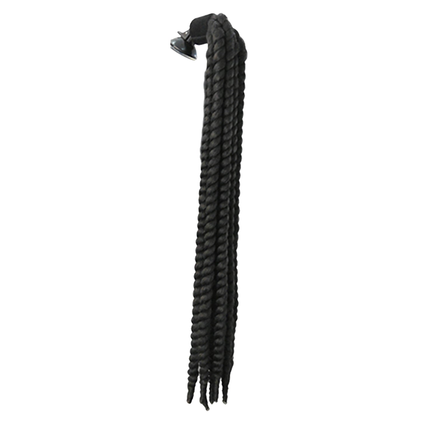 Helmet Hair Helmet Pigtail Gradient Ramp for Motorcycle Black