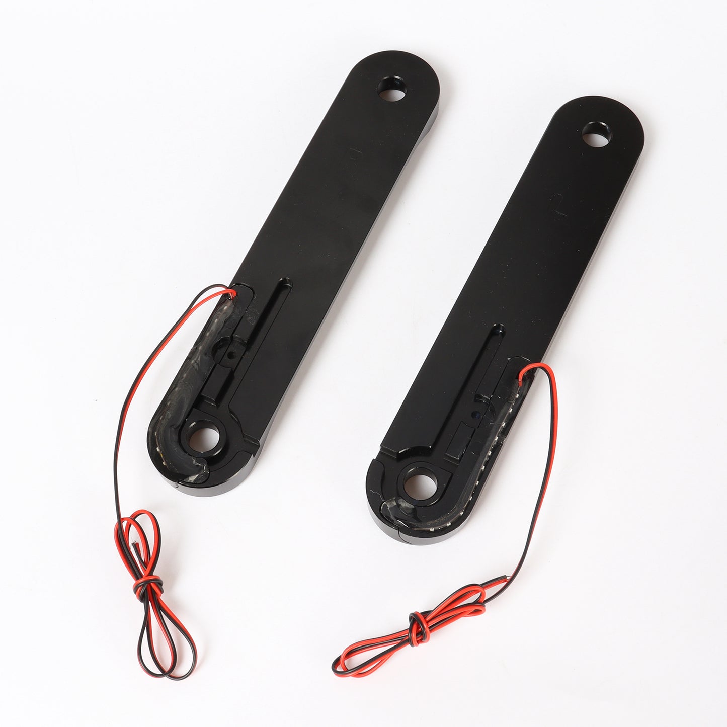 Front LED Flush Fork Turn Signal Brackets For Harley Touring 96-13 Black A