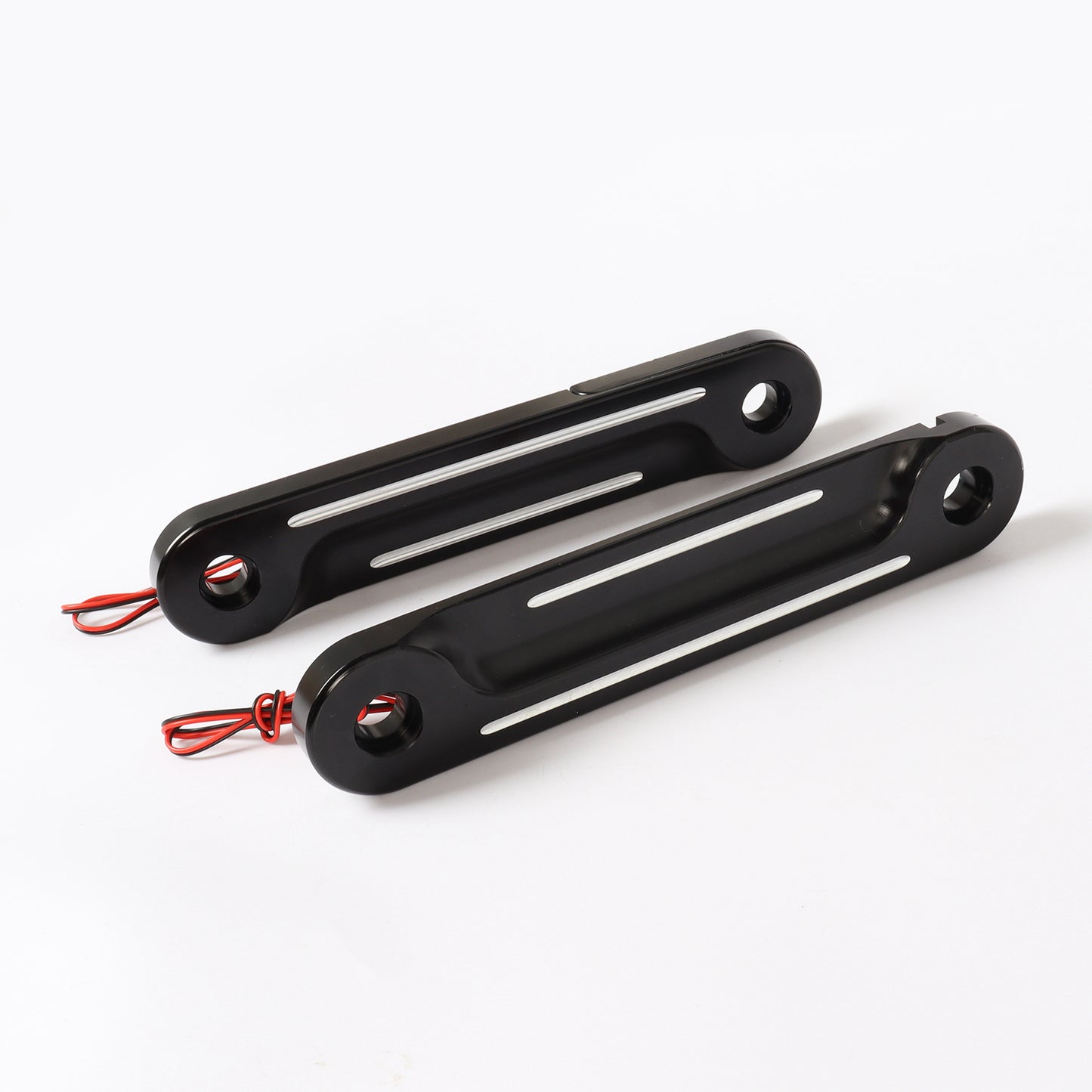 Front LED Flush Fork Turn Signal Brackets For Harley Touring 96-13 Black A