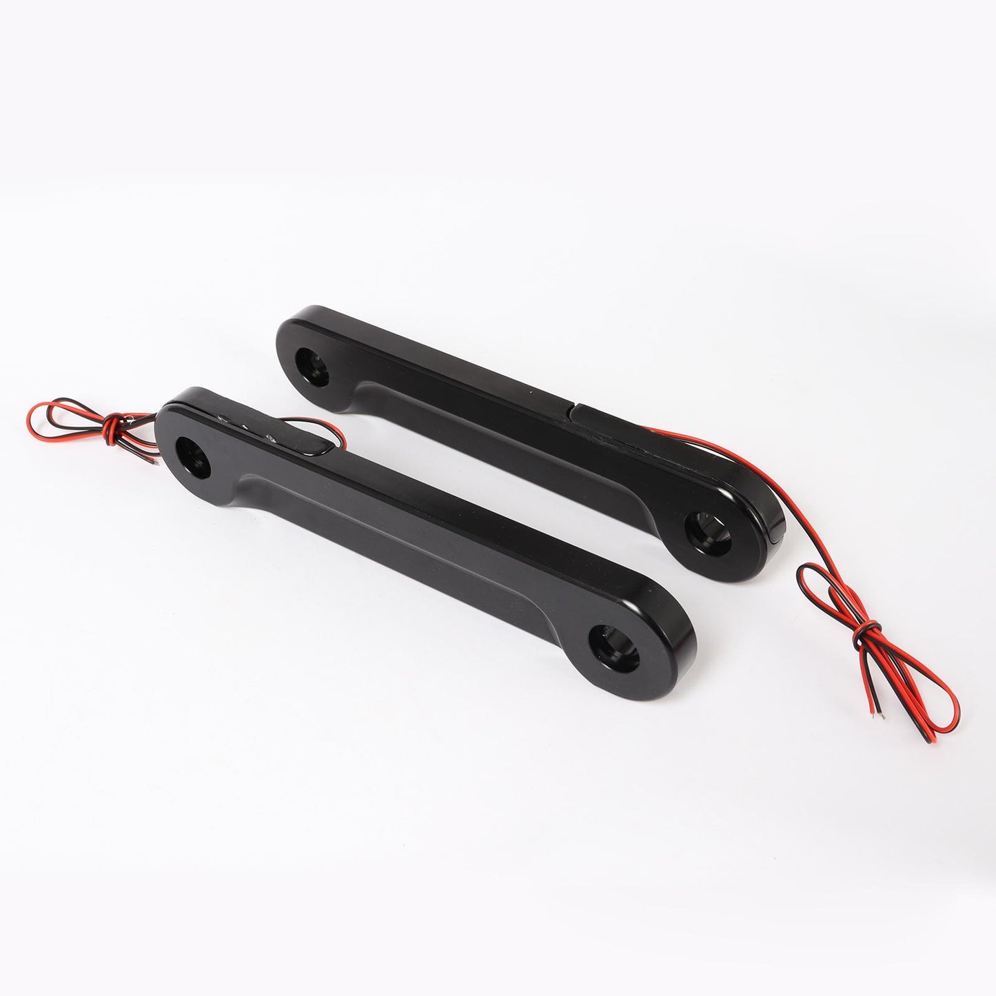Front LED Flush Fork Turn Signal Brackets For Harley Touring 96-13 Black B