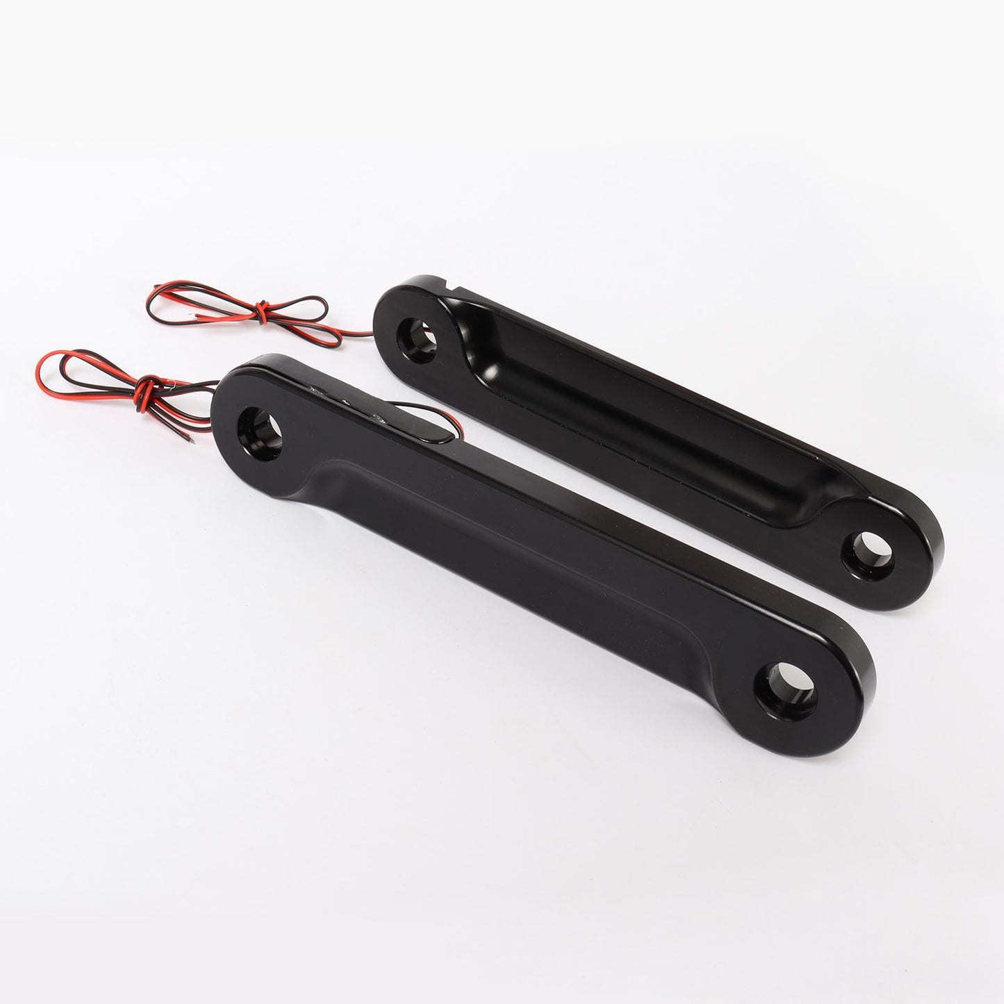 Front LED Flush Fork Turn Signal Brackets For Harley Touring 96-13 Black B