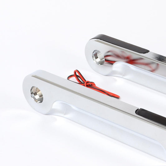 Front LED Flush Fork Turn Signal Brackets For Harley Touring 96-13 Silver B